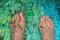 Doctor Fish Eat Dry Skin From Feet at Bali Spa