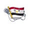 Doctor flag egypt mascot the character shape