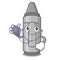 Doctor grey crayon isolated with the cartoon