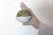 Doctor hand with glove holding world globe with face mask. Pandemic concept, Virus, Coronavirus, Covid-19, international emergency