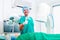 Doctor having successful operation in operating room