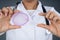 Doctor Holding Diaphragm And Vaginal Ring