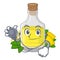 Doctor lemon oil in the mascot shape