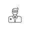 doctor, man icon. Element of anti aging outline icon for mobile concept and web apps. Thin line doctor, man icon can be used for