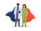 Doctor and nurse superheroes.