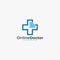 Doctor online virtual services logo design vector. Consultation to doctors via digital remote illustration symbol. Telemedicine se