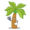 Doctor palm tree character cartoon