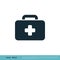 Doctor / Paramedic Bag Icon Vector Logo Template Illustration Design. Vector EPS 10