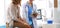 Doctor and patient discussing something while sitting at the table . Medicine and health care concept. Doctor and