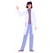 Doctor or pharmacist in uniform. Professional medicine worker