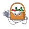 Doctor picnic basket character cartoon