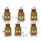 Doctor profession emoticon with firecracker explosive cartoon character