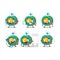 Doctor profession emoticon with kids yoyo cartoon character