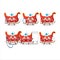 Doctor profession emoticon with reindeer sleigh cartoon character