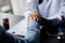 Doctor shook hands to encourage the patient after informing the results of the examination and informing the patients about