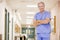 Doctor Standing In A Hospital Corridor