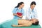 Doctor teach student resuscitation