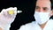 Doctor testing corona flu virus samples
