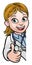 Doctor Thumbs Up Cartoon Character Sign