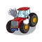 Doctor tractor character cartoon style