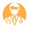 Doctor Wearing mask Vector Icon which can easily modify or edit