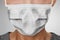 Doctor wearing protection face mask against coronavirus. Medical staff preventive PPE