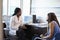 Doctor Wearing White Coat Meeting With Female Patient