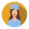 Doctor web icon nurse avatar