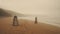 Doctor Who Daleks On A Misty Beach