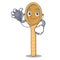 Doctor wooden spoon character cartoon