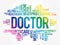 Doctor word cloud collage