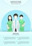 Doctors and nurses Health professional  infographics template