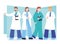 Doctors and nurses, team professional physicians nurse staff, medical people characters