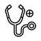 Doctors stethoscope Vector Icon easily modify.