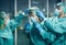 Doctors wearing ppe equipment face surgical mask and visor fighting against corona virus outbreak