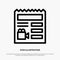 Document, Basic, Video, Camera Line Icon Vector