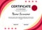 document certificate achievement background template vector design creative