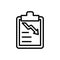 document chat arrow icon. Simple line, outline vector elements of bankruptcy icons for ui and ux, website or mobile application