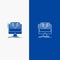 Document, File, Computer, Cv, Book Line and Glyph Solid icon Blue banner Line and Glyph Solid icon Blue banner