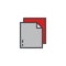 Document file filled outline icon