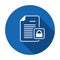 Document file lock locked page icon.