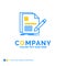 document, file, page, pen, Resume Blue Yellow Business Logo temp