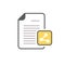 Document file page share sharing social media icon