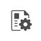 Document or file settings glyph icon