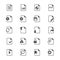 Document flat icons