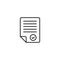 Document icon, Paper flat icon, File icon vector design