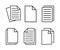 Document Icon Set, Flat Illustration Of File Copy, Vector Icon, Document Sign Symbol â€“ Vector