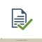 Document Letter Check Mark Vector Logo Template Illustration Design. Vector EPS 10