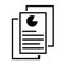 Document like auditing vector icon. annual verification illustration symbol. Scrutiny sign. report logo.