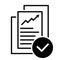 Document like auditing vector icon. annual verification illustration symbol. Scrutiny sign. report logo.